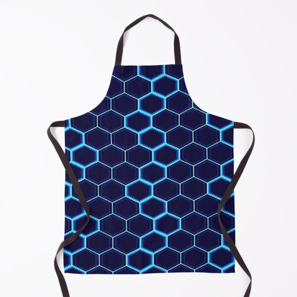 Item preview, Neon Blue Hexagon Pattern designed and sold by The-Stellerium.