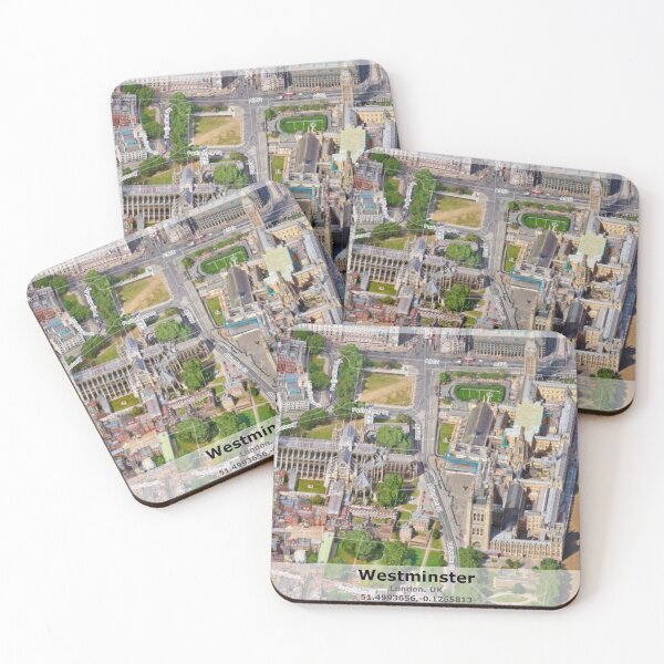 Item preview, Westminster London UK 3D map poster designed and sold by LaughingProf.
