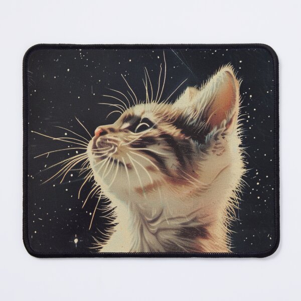 Item preview, Funny Kitten Cat in Space Cute Vintage Art Retro designed and sold by LVTFCOarts.