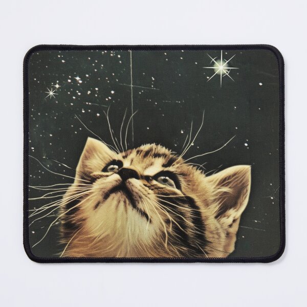 Item preview, Cat Kitten in Space Cute Retro Art Vintage Funny designed and sold by LVTFCOarts.