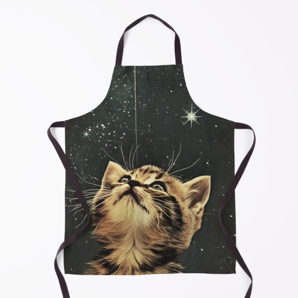 Item preview, Cat Kitten in Space Cute Retro Art Vintage Funny designed and sold by LVTFCOarts.