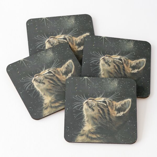 Item preview, Funny Cat Kitten in Space Cute Vintage Art Retro Adorable designed and sold by LVTFCOarts.