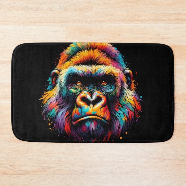 Item preview, Colorful Gorilla Art: Vibrant Monkey Painting for Animal Lovers Gift designed and sold by JUSTBEELEGANT.