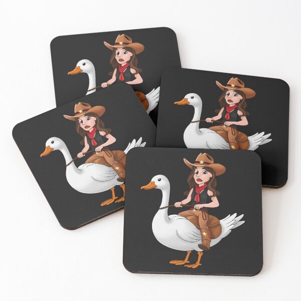 Item preview, Cowboy riding a goose! designed and sold by Caseymax.