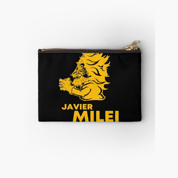 Item preview, Javier Milei spelled - Represented as lion king smiley miller miles LOGO designed and sold by MechanicalART.