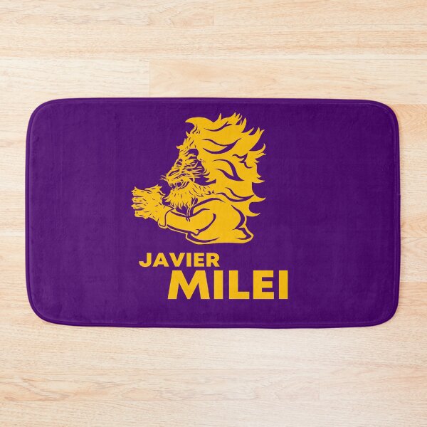 Item preview, Javier Milei spelled - Represented as lion king smiley miller miles LOGO designed and sold by MechanicalART.