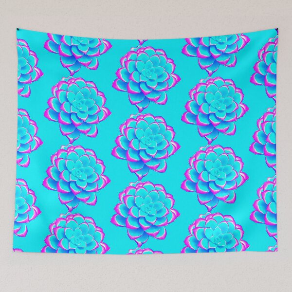 Item preview, Turqoise Neon Succulent designed and sold by QueenTheBean.