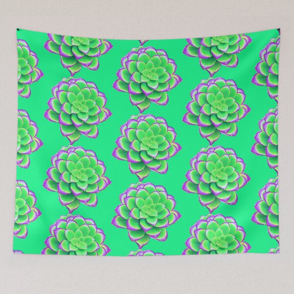 Item preview, Lime Green Neon Succulent designed and sold by QueenTheBean.