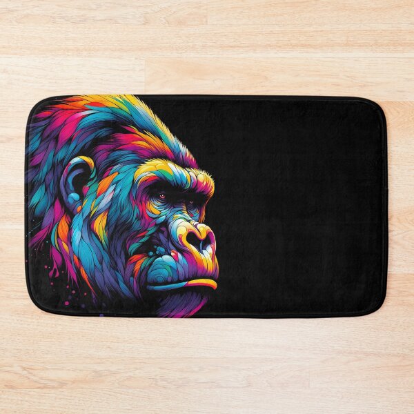 Item preview, Colorful Gorilla Art: Vibrant Monkey Painting for Animal Lovers Gift designed and sold by JUSTBEELEGANT.