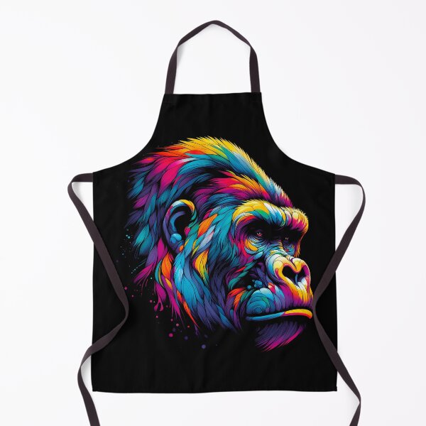 Item preview, Colorful Gorilla Art: Vibrant Monkey Painting for Animal Lovers Gift designed and sold by JUSTBEELEGANT.