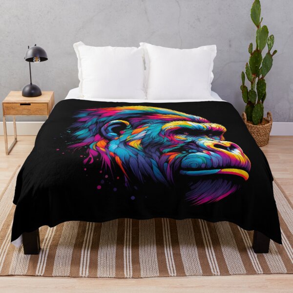 Item preview, Colorful Gorilla Art: Vibrant Monkey Painting for Animal Lovers Gift designed and sold by JUSTBEELEGANT.