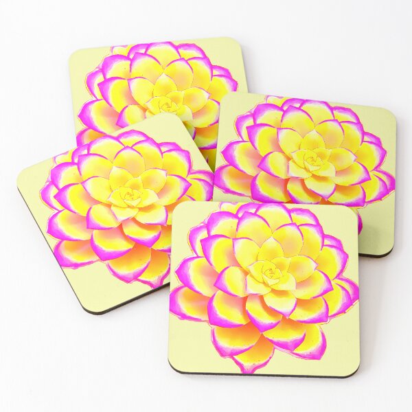 Item preview, Orange Yellow Neon Succulent designed and sold by QueenTheBean.