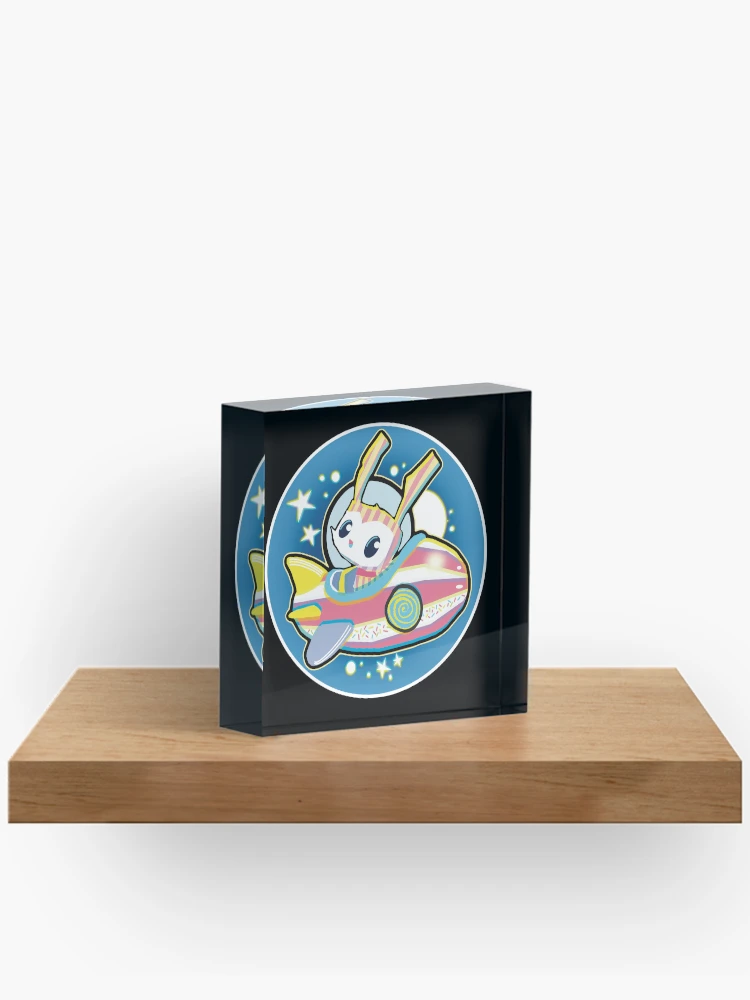 Thumbnail 2 of 5, Acrylic Block, Candy Rocket Rabbit designed and sold by Rickybrook.