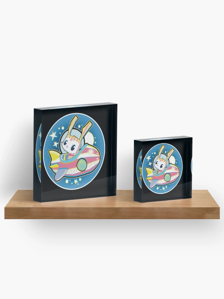 Thumbnail 3 of 5, Acrylic Block, Candy Rocket Rabbit designed and sold by Rickybrook.