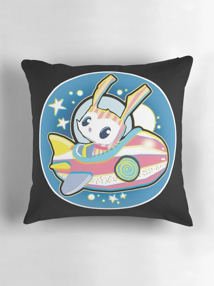 Thumbnail 3 of 4, Pillow, Candy Rocket Rabbit designed and sold by Rickybrook.