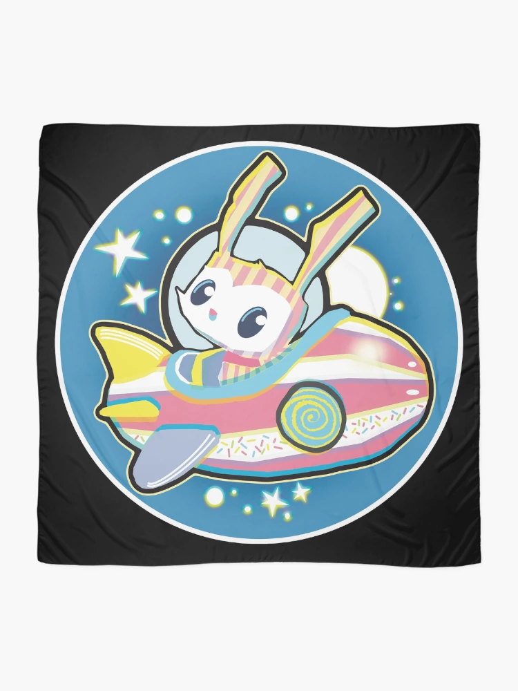 Thumbnail 2 of 3, Scarf, Candy Rocket Rabbit designed and sold by Rickybrook.