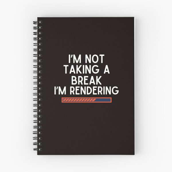 Item preview, Funny I'm Not Taking A Break I'm Rendering Video Edit designed and sold by MagicSD Designs.