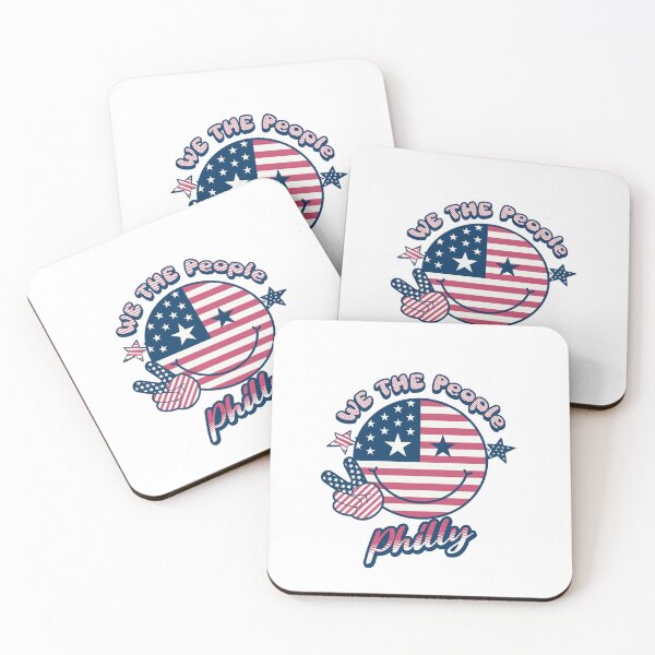 Item preview, We The People of Philadelphia American Flag Smiley Face designed and sold by rroulette77.