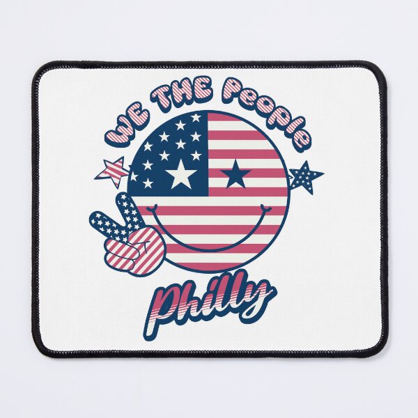 Item preview, We The People of Philadelphia American Flag Smiley Face designed and sold by rroulette77.