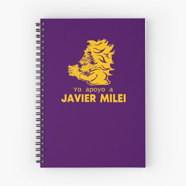 Item preview, "I support Javier Milei" king smiley miller miles LOGO designed and sold by MechanicalART.