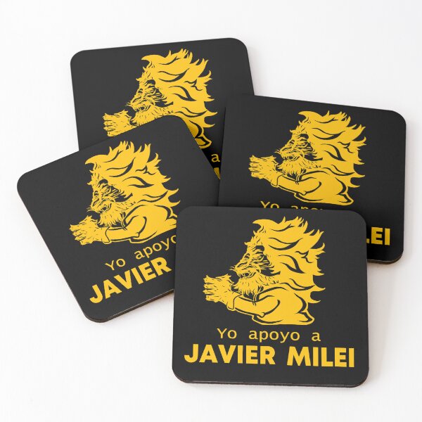 Item preview, "I support Javier Milei" king smiley miller miles LOGO designed and sold by MechanicalART.