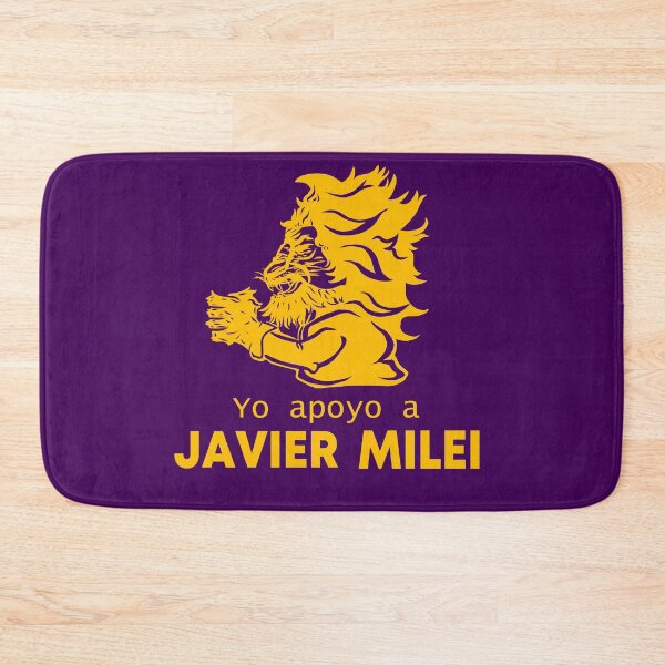 Item preview, "I support Javier Milei" king smiley miller miles LOGO designed and sold by MechanicalART.