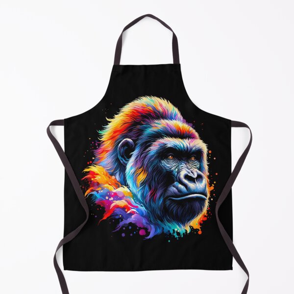 Item preview, Colorful Gorilla Art Painting: Vibrant Monkey Painting for Animal Lovers Gift designed and sold by JUSTBEELEGANT.