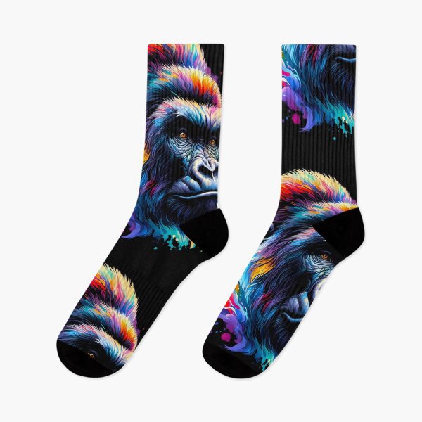 Item preview, Colorful Gorilla Art Painting: Vibrant Monkey Painting for Animal Lovers Gift designed and sold by JUSTBEELEGANT.