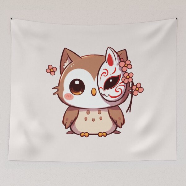 Item preview, Kitsune Owl designed and sold by LemuellTrends.