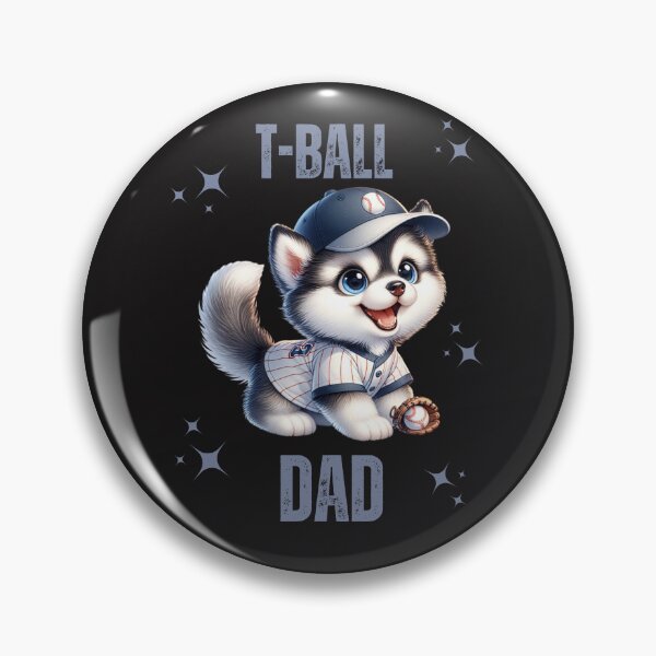 Item preview, Siberian Husky T-Ball Dad designed and sold by AlienOccupation.