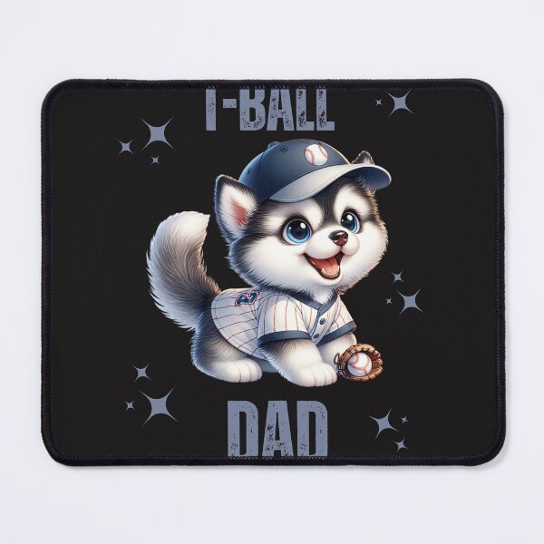 Item preview, Siberian Husky T-Ball Dad designed and sold by AlienOccupation.