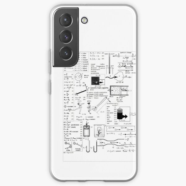 Physics: Formula Chart for General Physics course PHY 110, #Physics, #Formula, #Chart, #GeneralPhysics, #course, #PHY110 Samsung Galaxy Soft Case