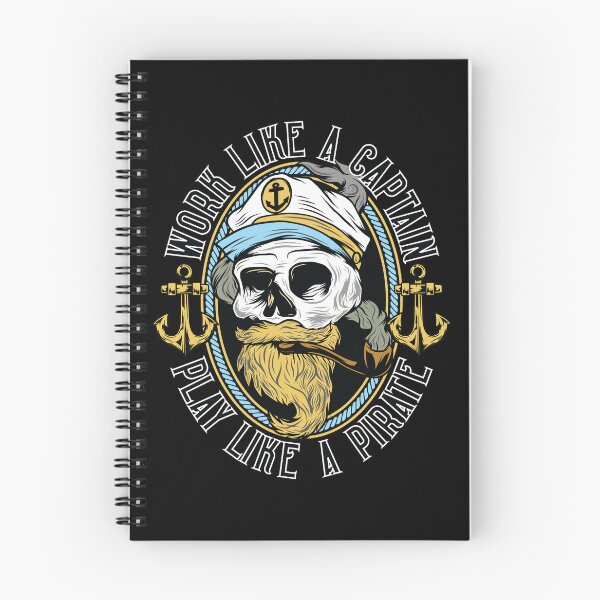 Item preview, Work Like a Captain, Party Like a Pirate - Nautical Themed Tee, Sea Captain and Pirate Life Shirt designed and sold by GeekStop.