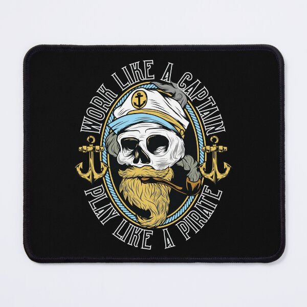 Item preview, Work Like a Captain, Party Like a Pirate - Nautical Themed Tee, Sea Captain and Pirate Life Shirt designed and sold by GeekStop.