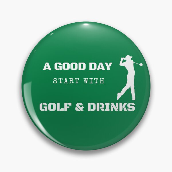 Item preview, A good day start with golf and drinks swing into Happiness  designed and sold by Peksli.