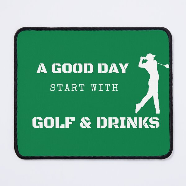 Item preview, A good day start with golf and drinks swing into Happiness designed and sold by Peksli.
