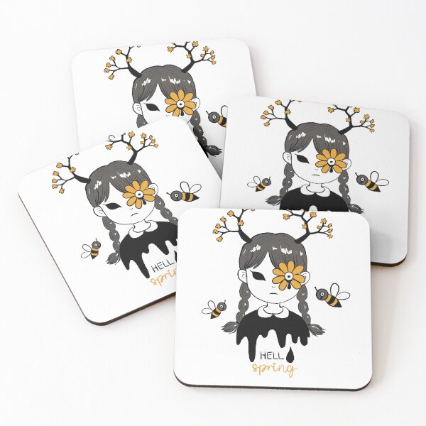 Item preview, Hell(o) spring honeybee (monochrome) designed and sold by cgcreation.