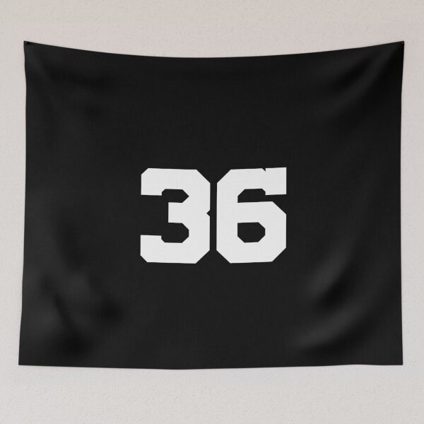 Item preview, 36, thirty-six, white, University designed and sold by Numbers-Art.