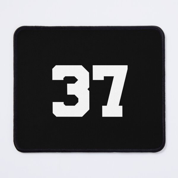 Item preview, 37, thirty-seven, white, University designed and sold by Numbers-Art.
