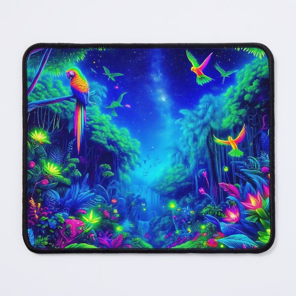 Item preview, Neon Jungle Dreamscape uv reactive designed and sold by Taans-Creation.