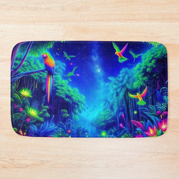 Item preview, Neon Jungle Dreamscape uv reactive designed and sold by Taans-Creation.