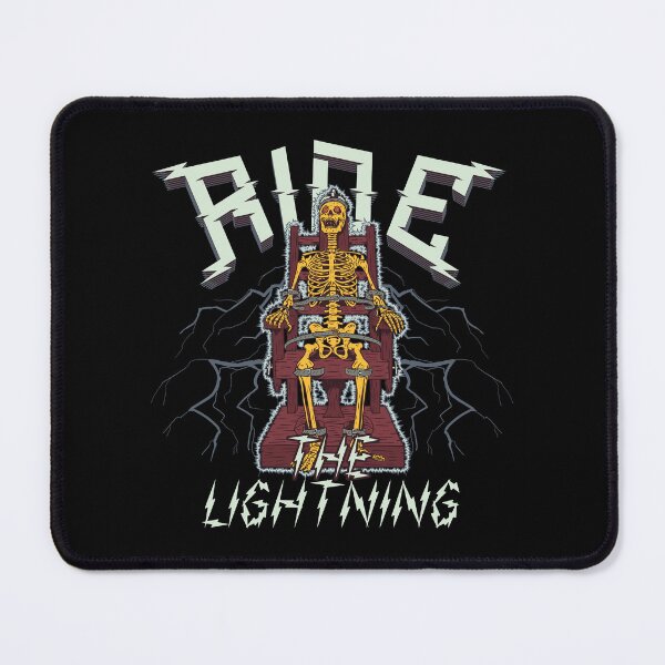 Item preview, Ride the Lightning - Electrifying Skeleton Chair Tee, Bold Shocking Design designed and sold by GeekStop.