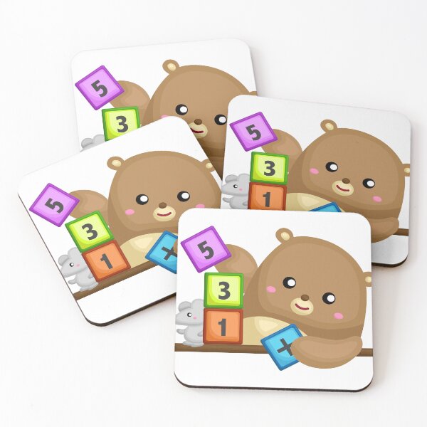 Item preview, Fun learning with cute brown bear designed and sold by peekadillie.