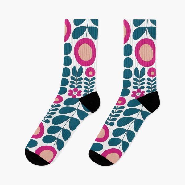 Item preview, Retro Floral pattern: Pink and Magenta Motifs designed and sold by MrKATORSKI.
