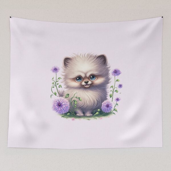Item preview, Chihuahua - Puppy with flowers designed and sold by Kappadog.