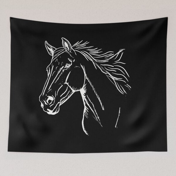 Item preview, Horse head (w) designed and sold by ShyflyerArts.