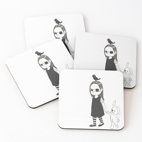 Item preview, Odd friendship between a girl, rug bunny girl and a crow designed and sold by cgcreation.