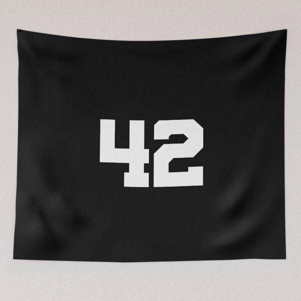 Item preview, 42, forty-two, white, University designed and sold by Numbers-Art.