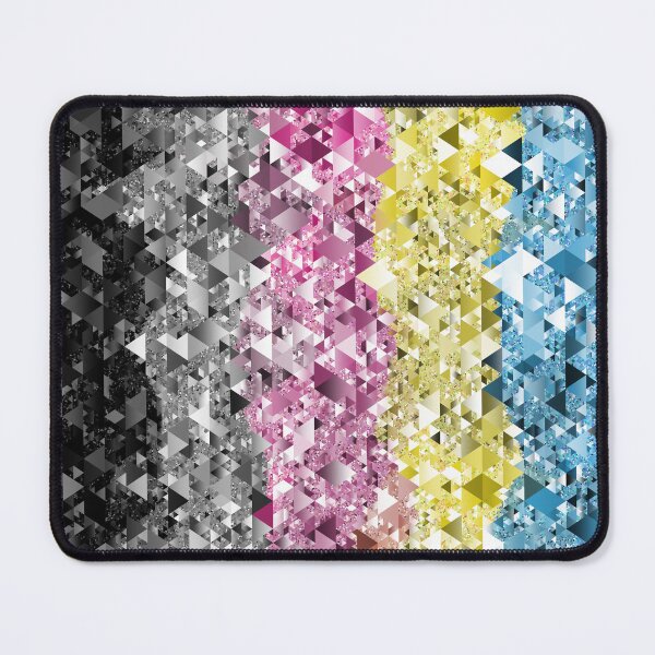Item preview, Sparkly Retro Boho Geometric Abstract Polygender Pride Flag designed and sold by Chaos Queery.