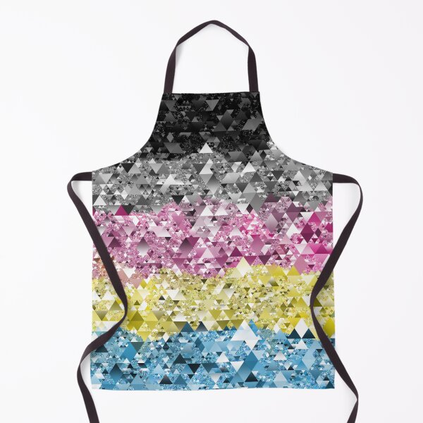 Item preview, Sparkly Retro Boho Geometric Abstract Polygender Pride Flag designed and sold by Chaos Queery.